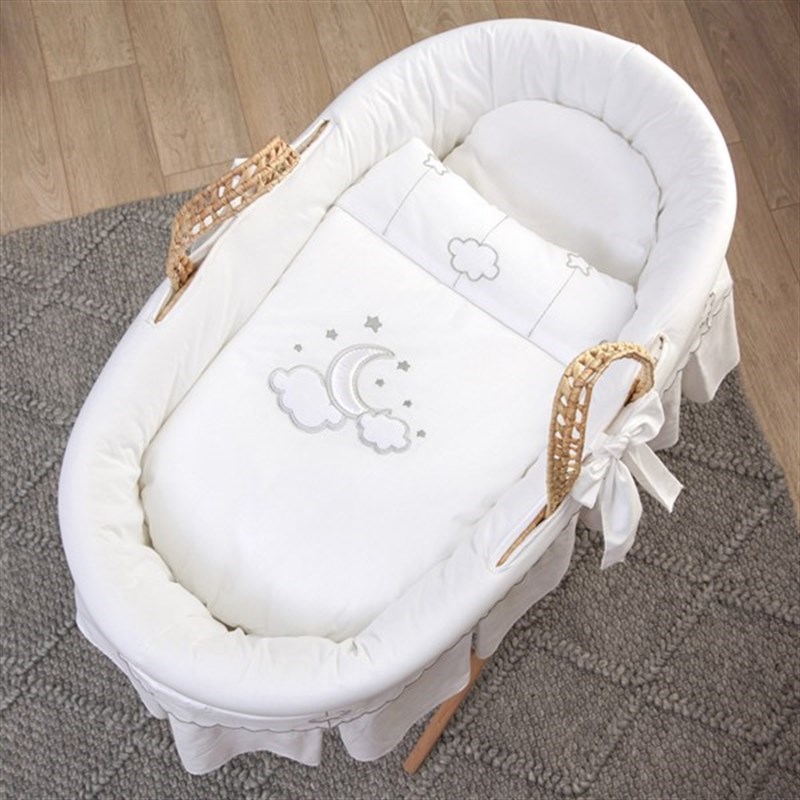 Funnababy Hasır Sepet Beşik Seti - Luna Chic 