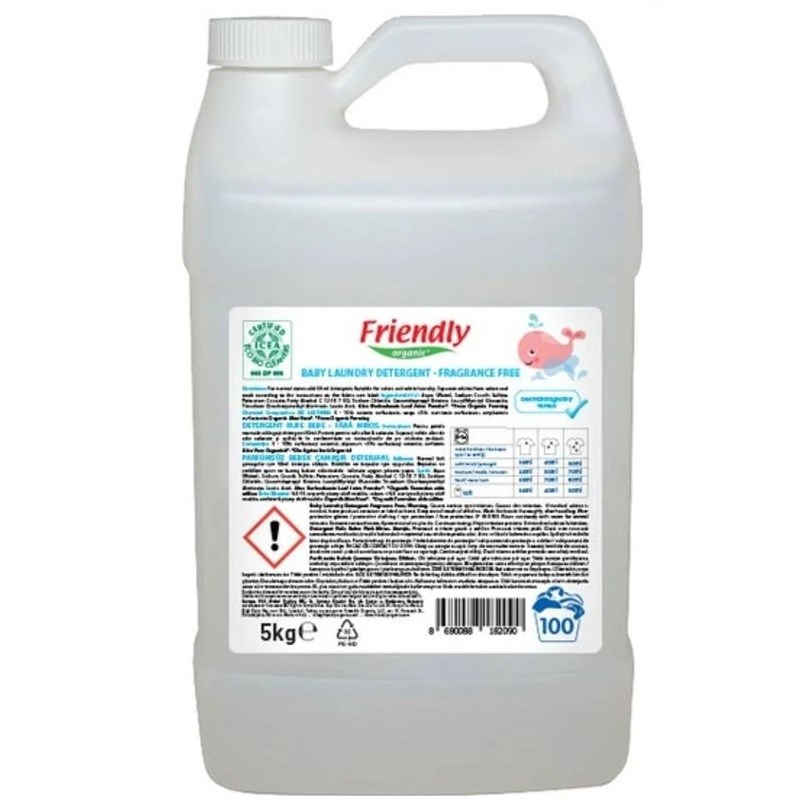 Friendly Organic Bebek Çamaşır Deterjanı Parfümsüz 5 Litre 