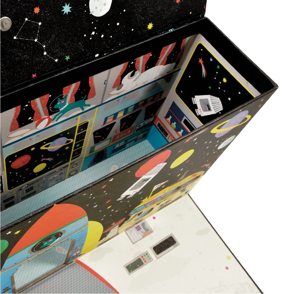 Floss Rock Ahşap Figürlü Oyun Kutuları - Space 