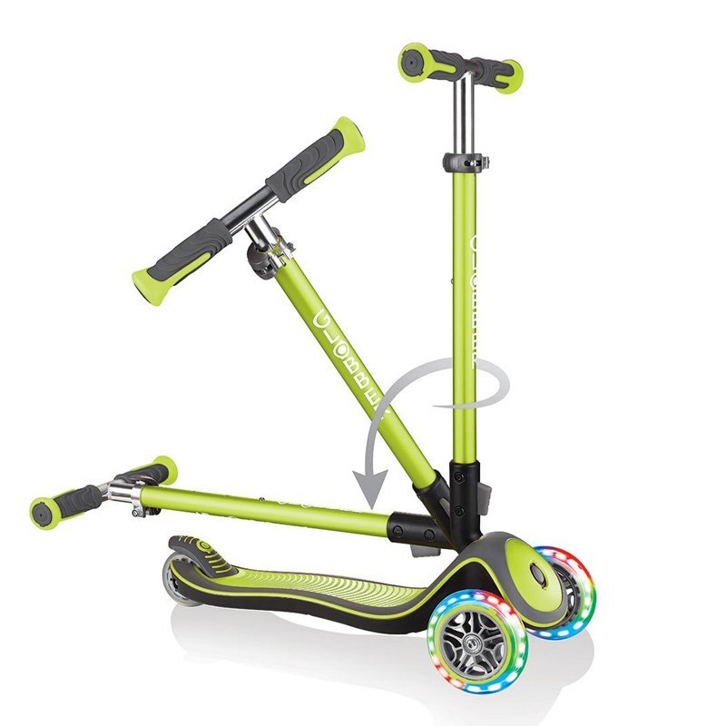 Globber Scooter Elite Deluxe Işıklı Yeşil 3 Yaş + 