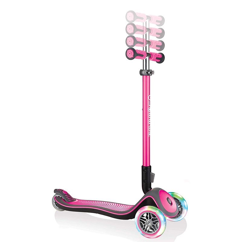 Globber Scooter Elite Deluxe Işıklı Pembe 3 Yaş + 
