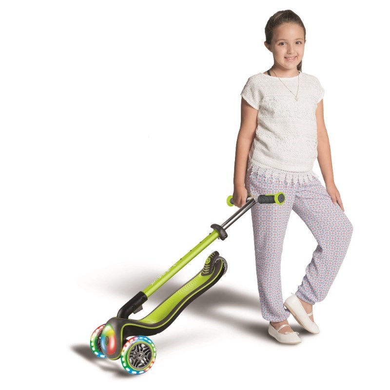 Globber Scooter Elite Katlanan Full Işıklı Yeşil 3 Yaş + 
