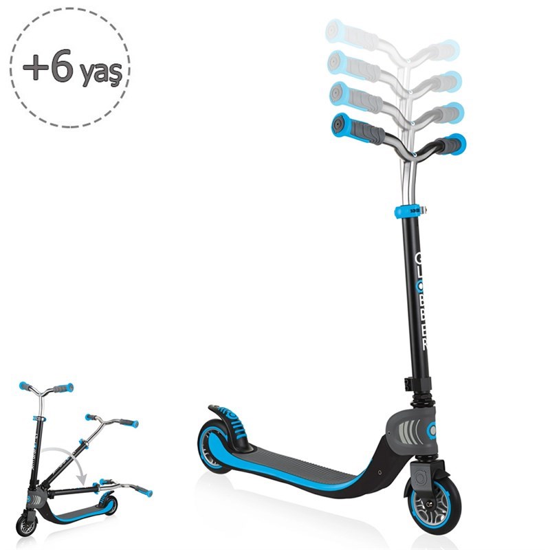 Globber Scooter Flow 125 Katlanabilir Mavi 6 Yaş + 