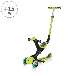 Globber Go Up Deluxe Işıklı Scooter Yeşil