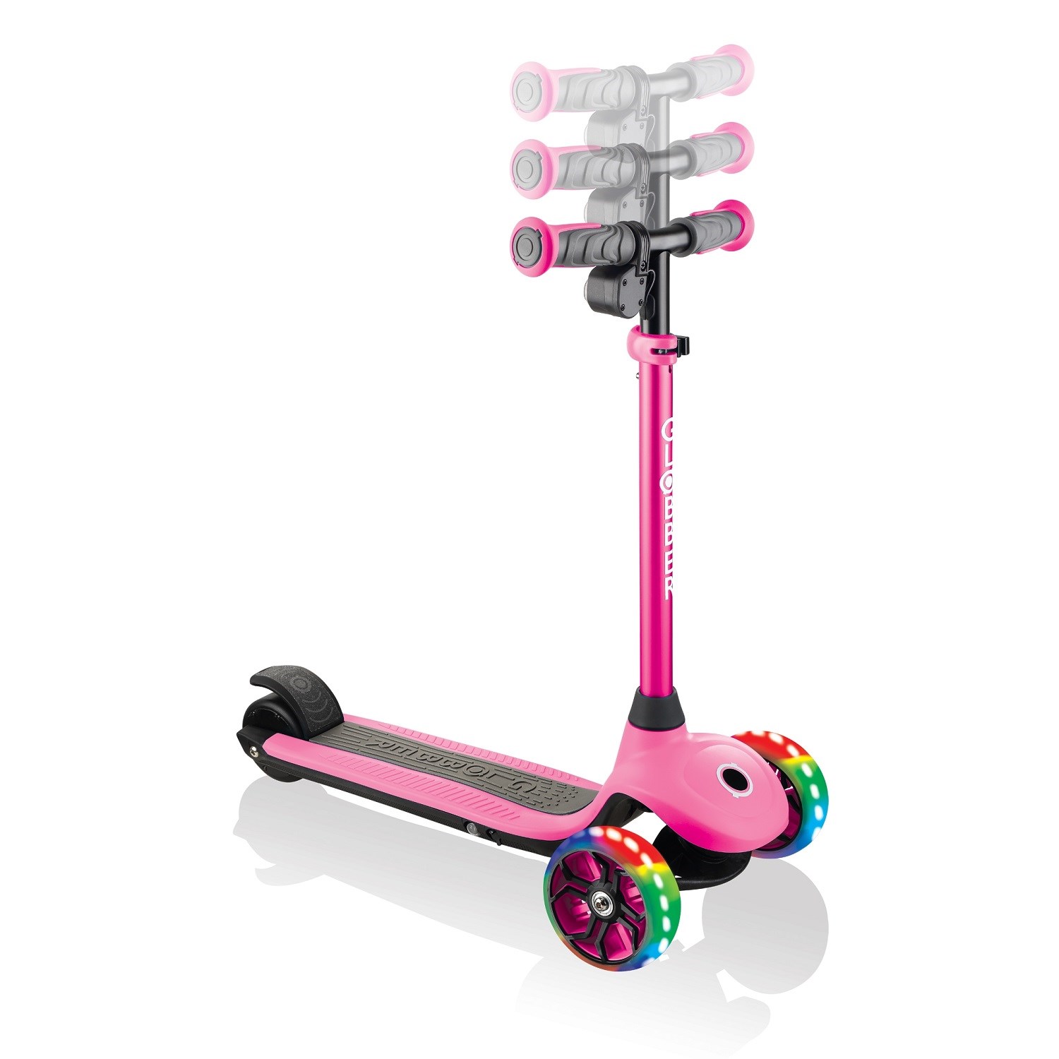 Globber Elektrikli Scooter One K E-Motion 4 Işıklı Pembe 6 Yaş + 
