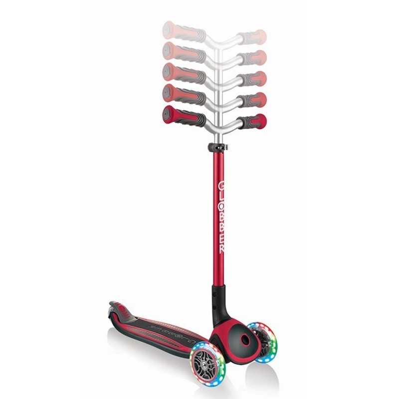 Globber Scooter Master Işıklı Katlanan Kırmızı 4 Yaş+ 