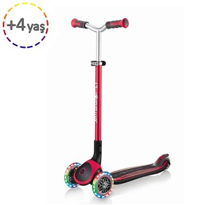 Globber Scooter Master Işıklı Katlanan Kırmızı 4 Yaş+