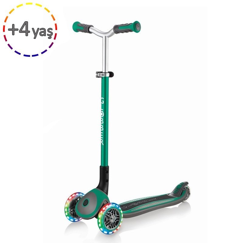 Globber Scooter Master Işıklı Katlanan Yeşil 4 Yaş+ 