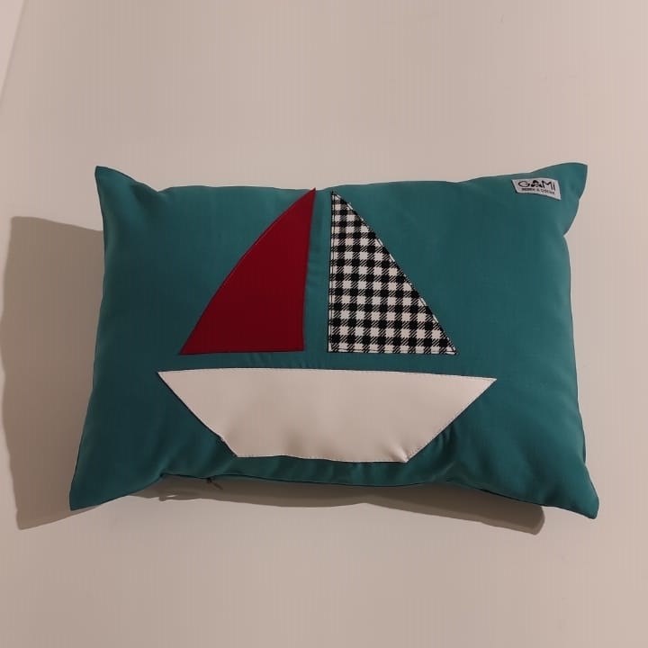 Gami Çıkarılabilir Kılıflı Mini Yastık - Yelken Yeşil