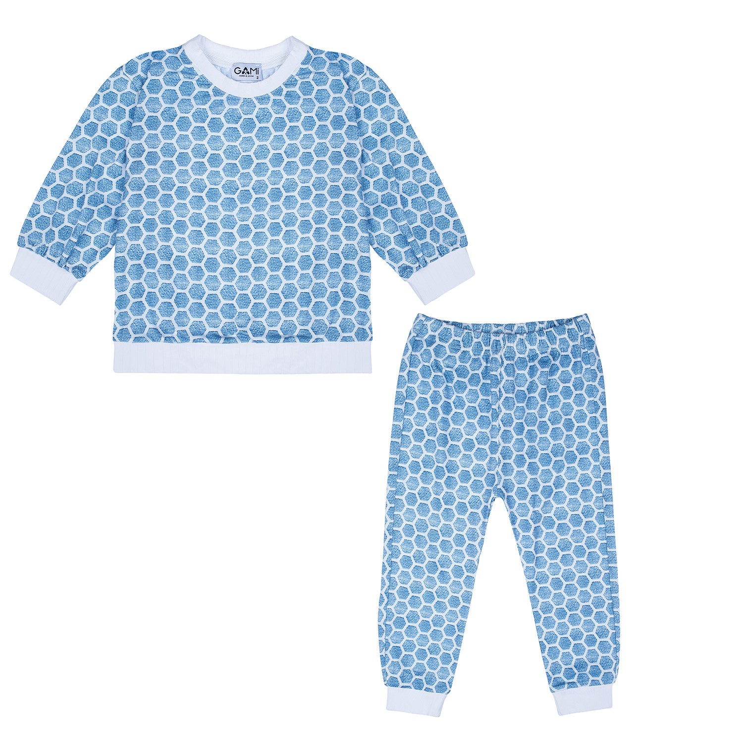 Gami Çocuk Penye Pijama Takımı Mavi