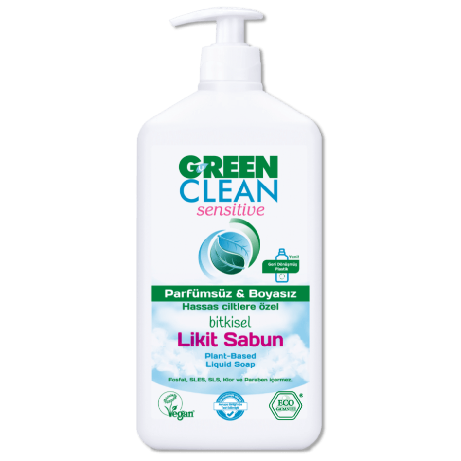 U Green Clean Bebek Organik Parfümsüz ve Boyasız Bitkisel Likit Sabun 500 ml 