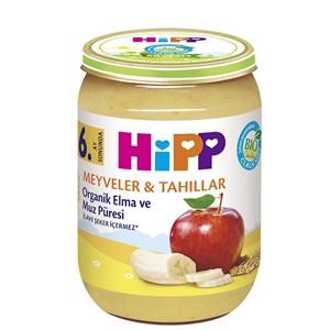 Hipp Organik Elma ve Muz Püresi 190 gr