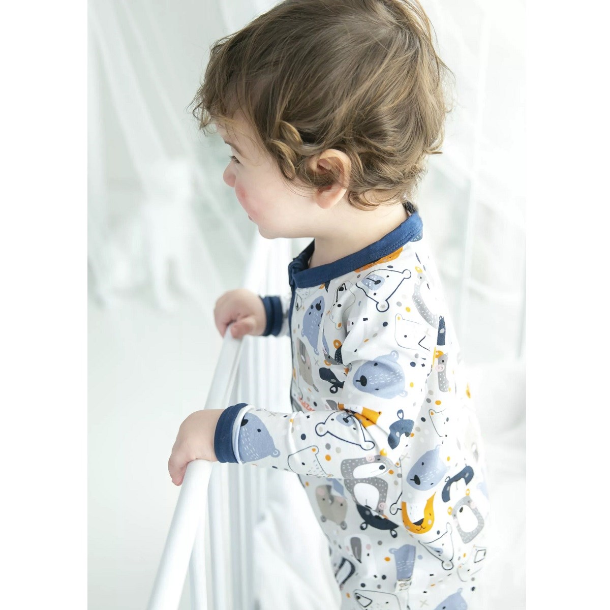 Kidzee Suit BearZee Zee Patikli Uyku Tulumu 0.5 Tog Gri