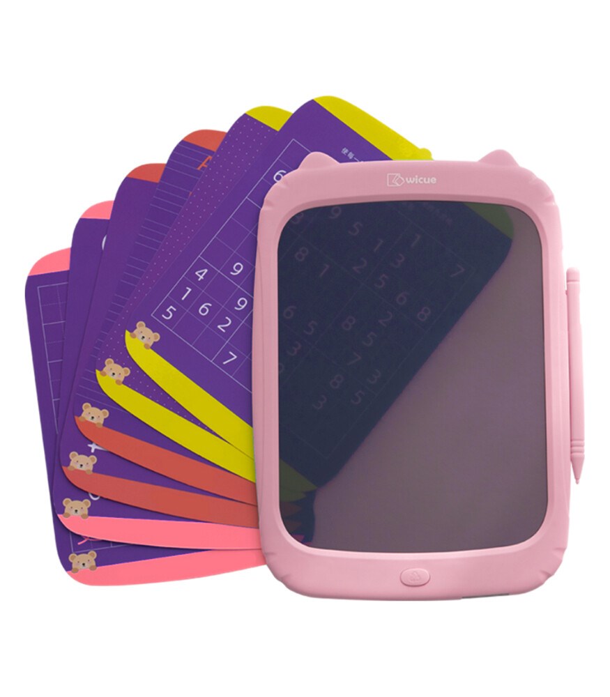 Wicue 11 inç Saydam Lcd Dijital Eğitim Tableti Pembe 