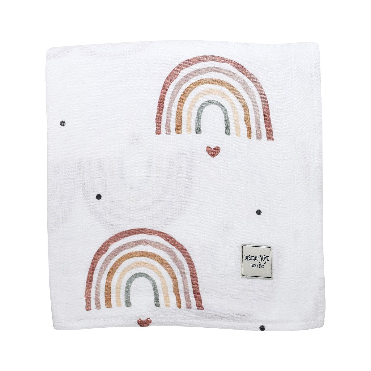 Mama Yoyo New Rainbow- Çok Amaçlı Organik Müslin Örtü 120*120 