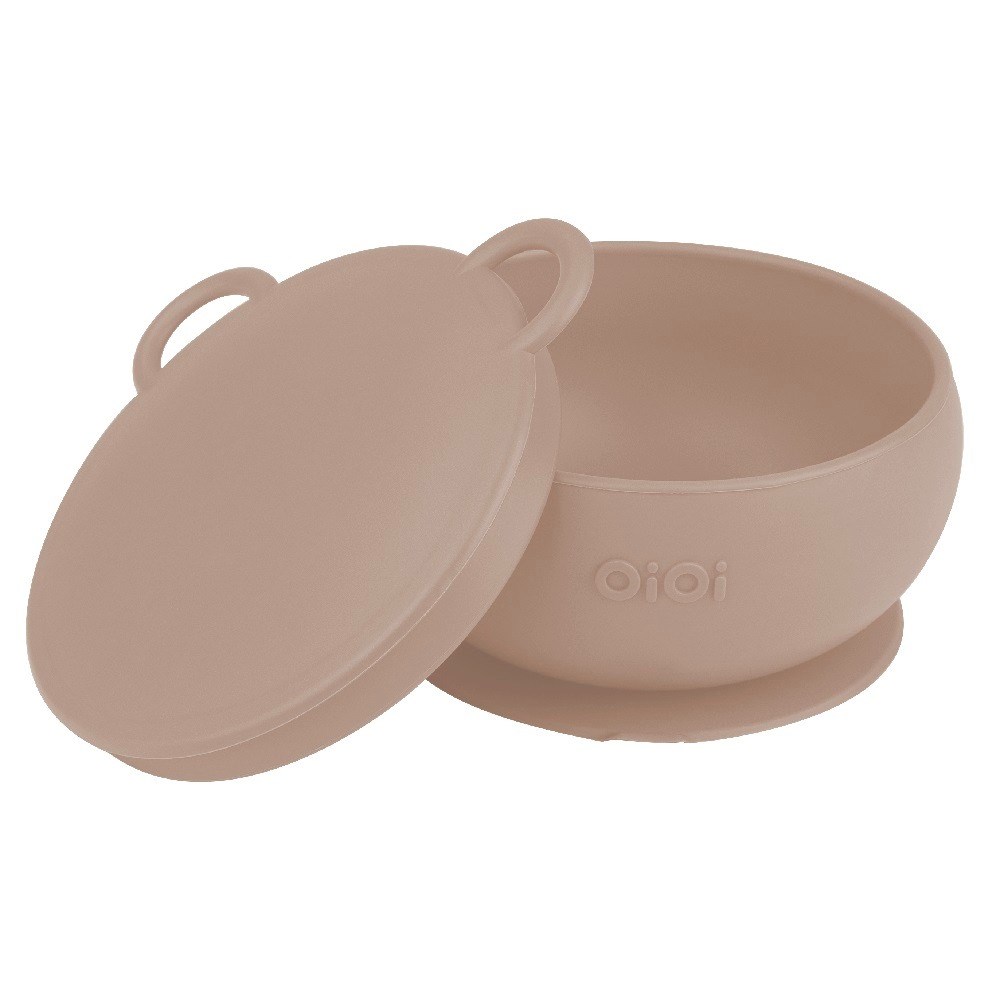 OiOi Kapaklı Kase - Bubble Beige Krem