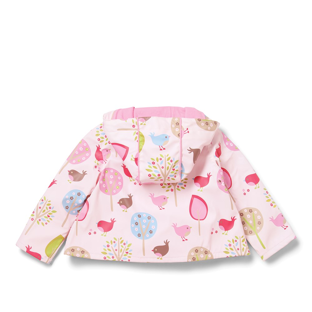 Penny Scallan Yağmurluk Chirpy Bird Pembe Pembe
