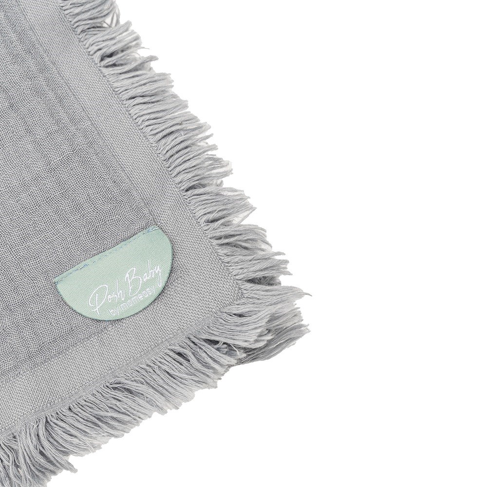 Posh Baby Tekli 4 Katlı Müslin Battaniye Gri 90x135cm 