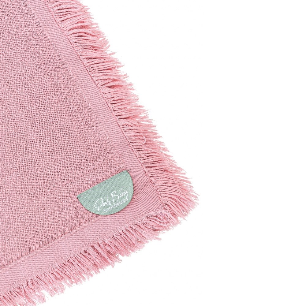 Posh Baby Tekli 4 Katlı Müslin Battaniye Pembe 90x135 cm 