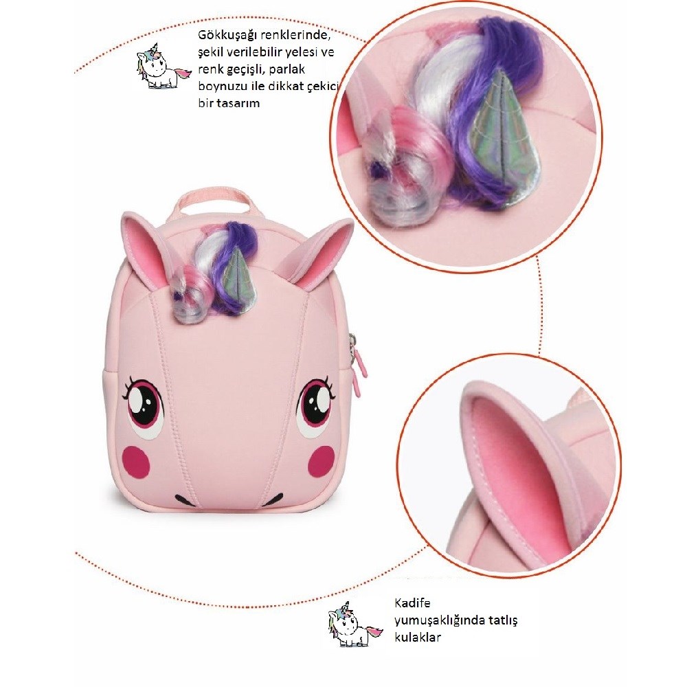 Supercute Unicorn Sırt Çantası Mint 