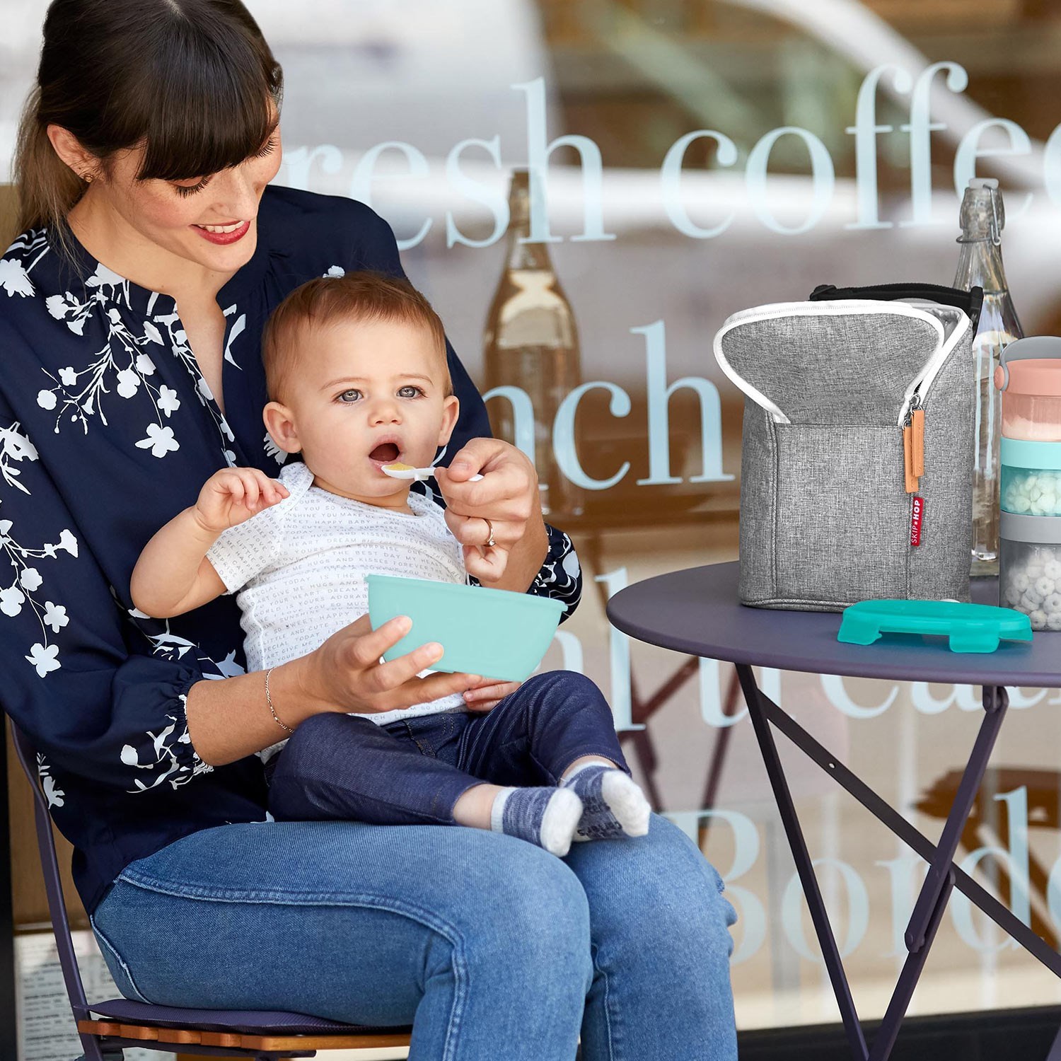 Skip Hop Bebek Mama Kaşık ve Kase Seti 