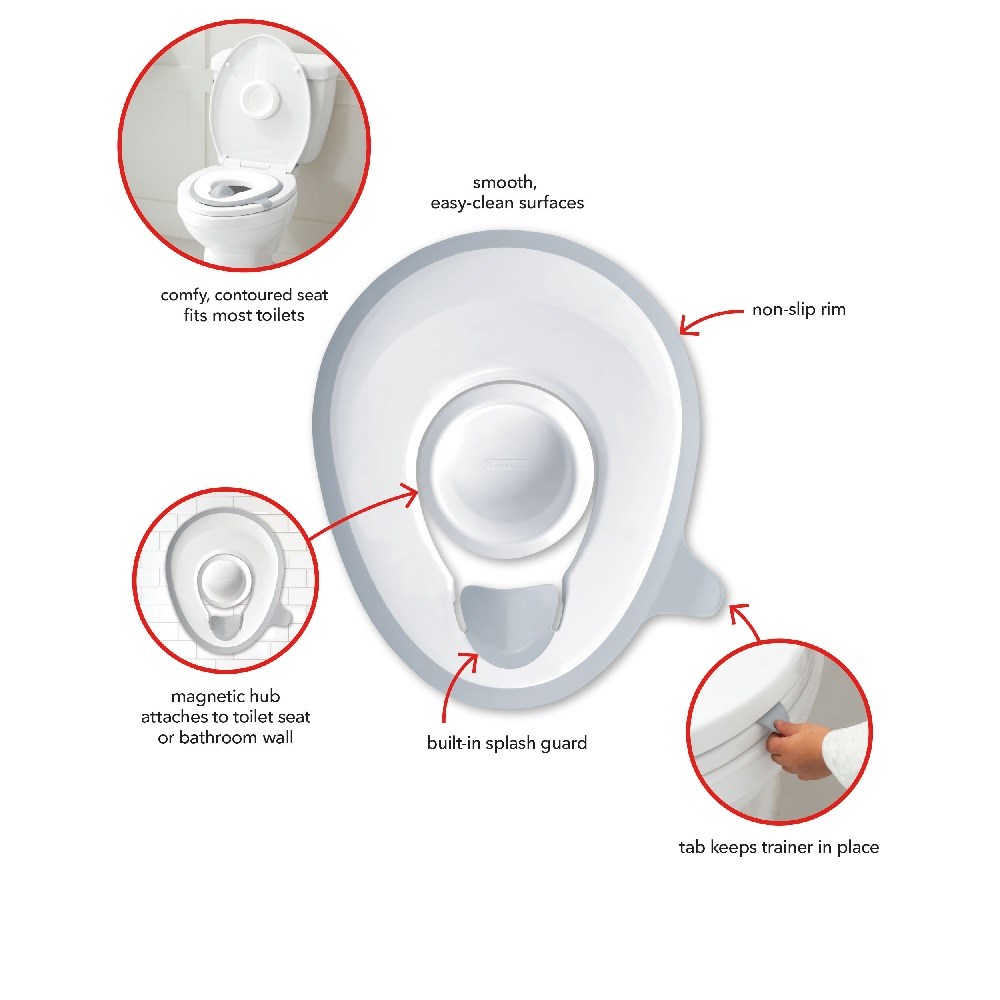 Skip Hop Easy Store Toilet Trainer - Klozet Adaptörü Beyaz