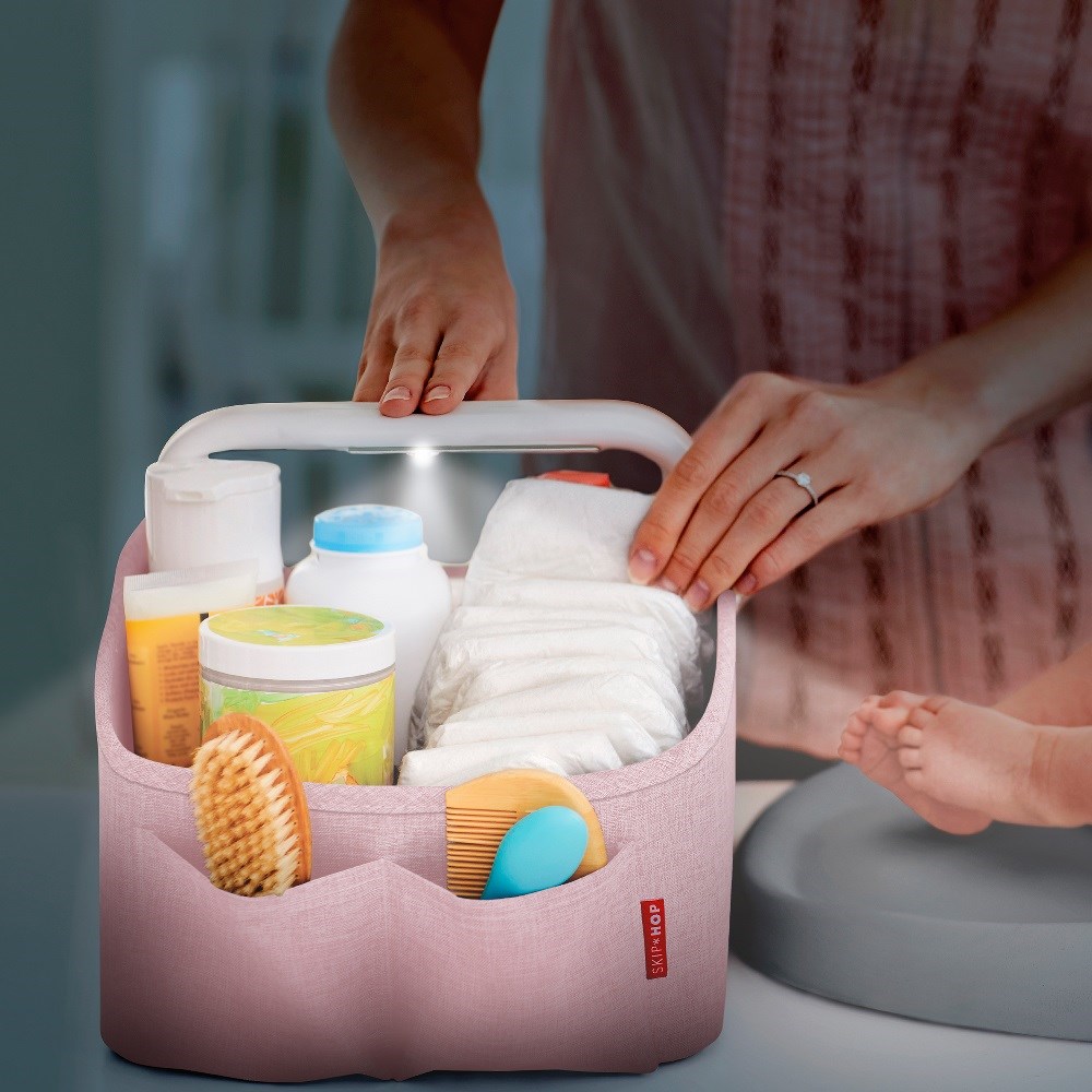 Skip Hop Işıklı Bebek Bezi Organizatör Pembe