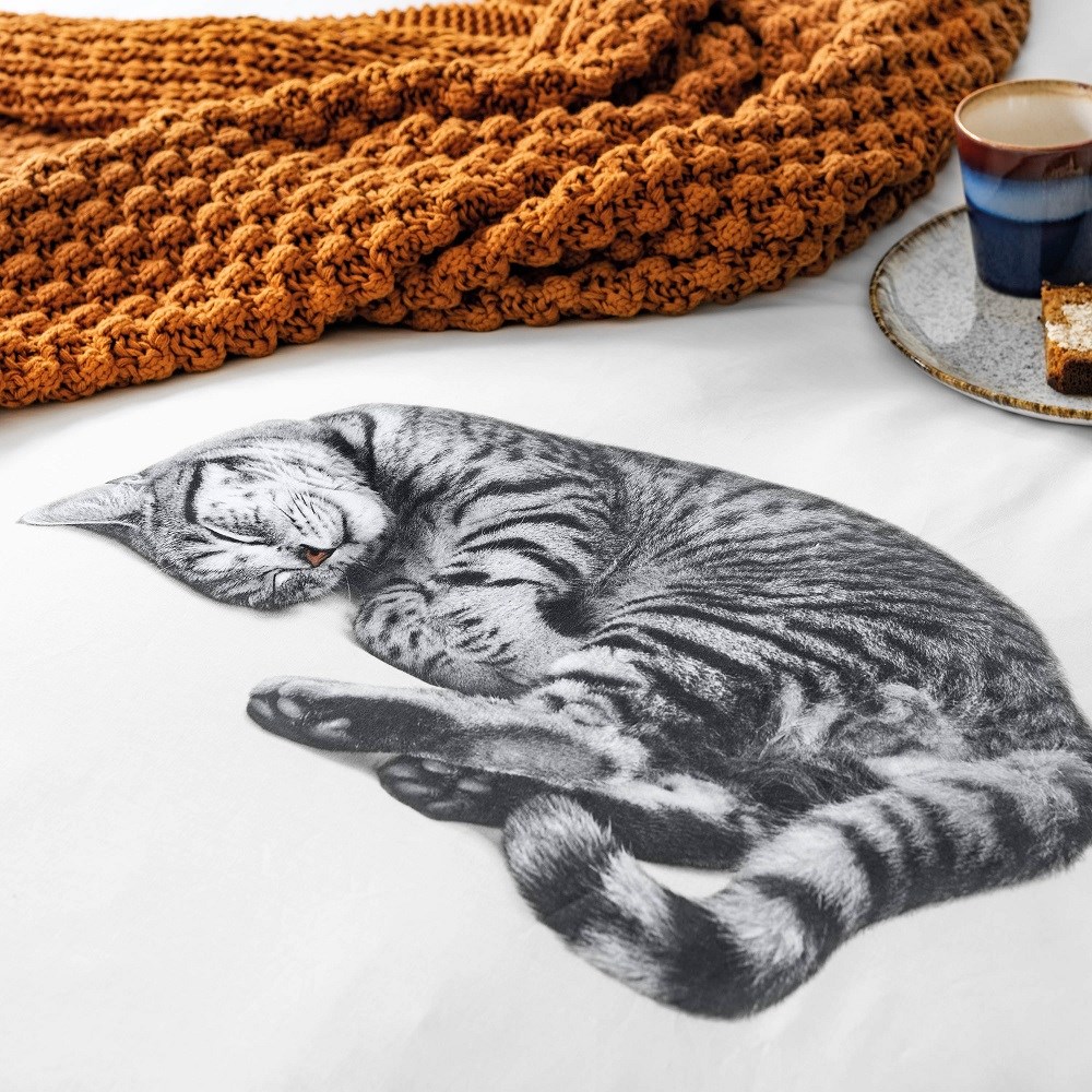 Snurk Nevresim Takımı 135*200 cm - Ollie Cat 