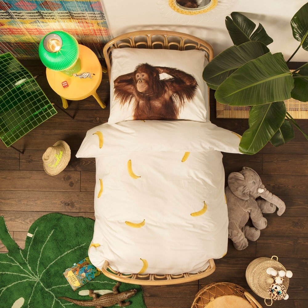 Snurk Nevresim Takımı 100*140 cm - Banana Monkey 
