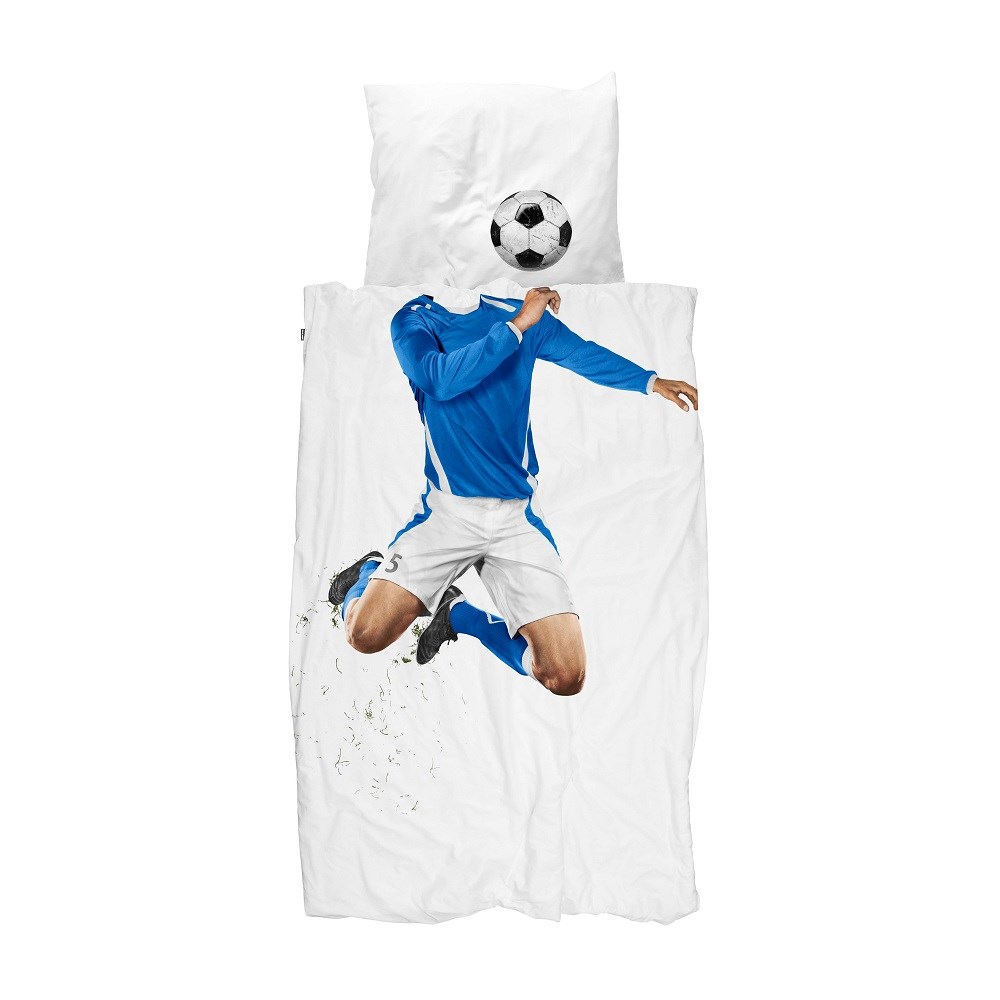 Snurk Nevresim Takımı 100*140 cm - Soccer Champ Blue 