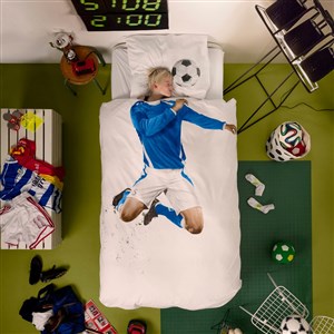 Snurk Nevresim Takımı 100*140 cm - Soccer Champ Blue