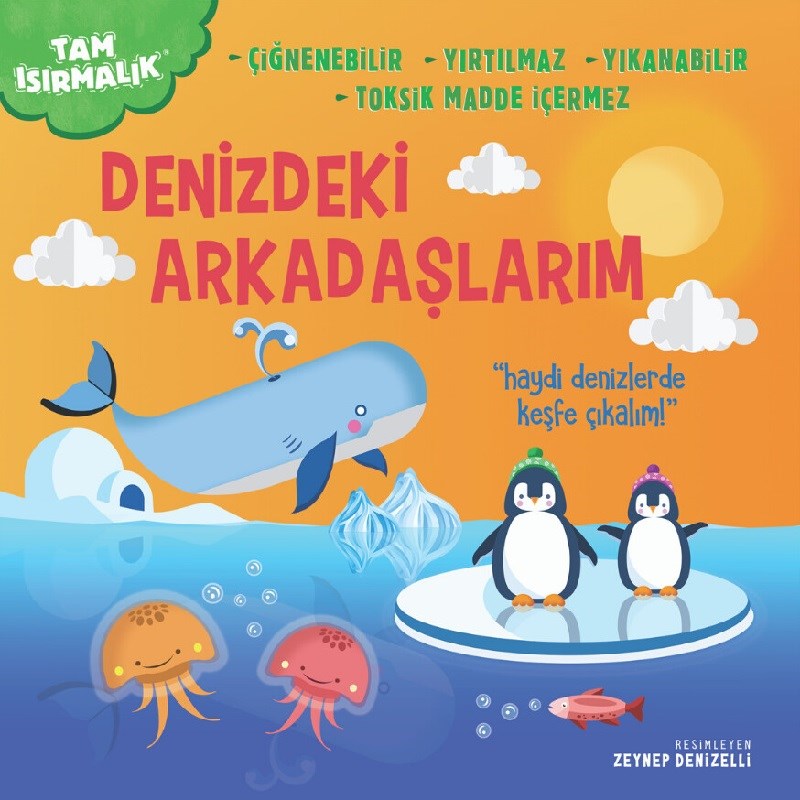 Tam Isırmalık Yırtılmayan Kitap Denizdeki Arkadaşlarım 