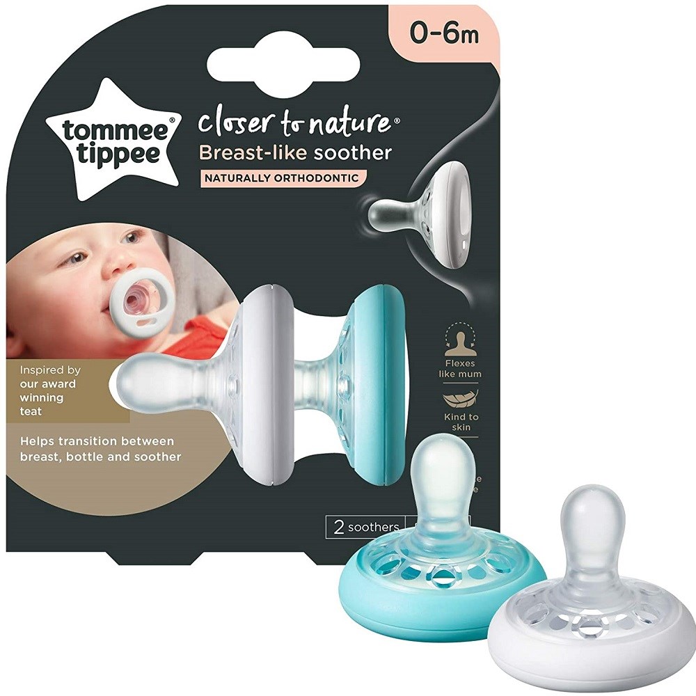 Tommee Tippee Closer To Nature Breast-like Orthodontic 2'li Emzik Gece 0-6 Ay 