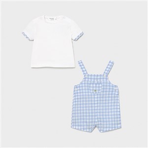 Mayoral Yazlık Erkek Bebek T-shirt Kısa Salopet Set
