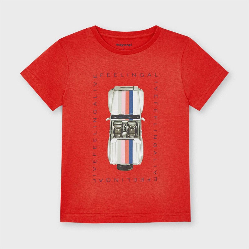 Mayoral Yazlık Erkek Kısa Kol T-shirt Kırmızı