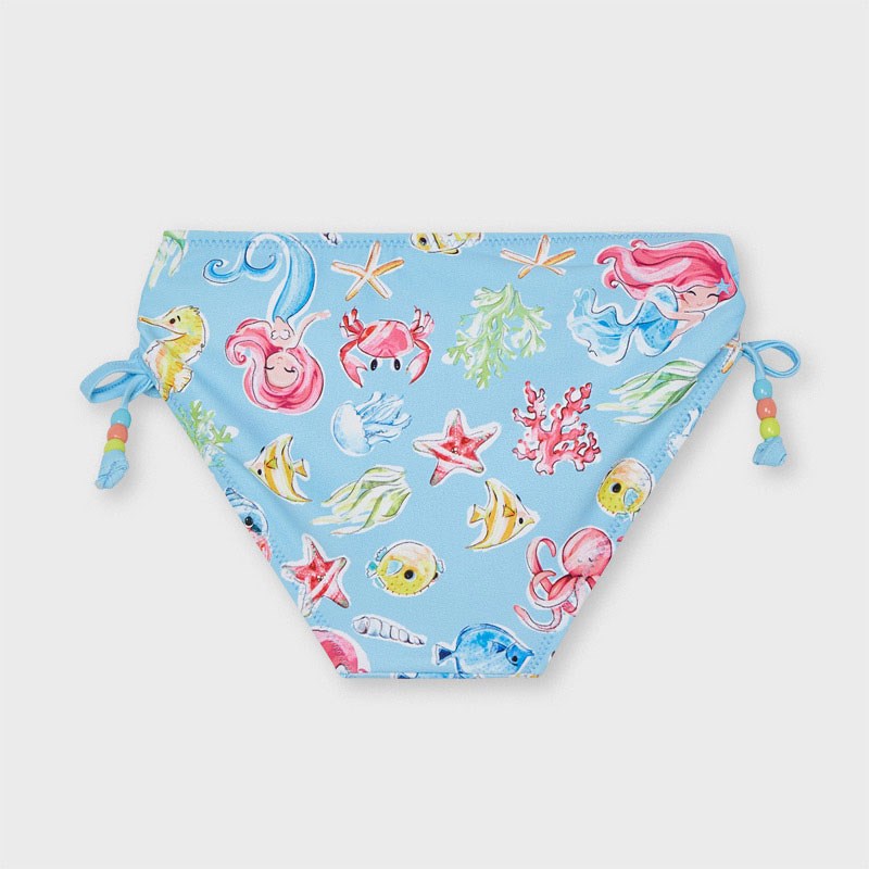 Mayoral Yazlık Kız Deniz Kızı Baskılı Bikini Mavi