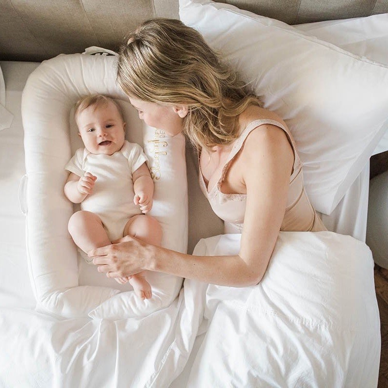 DockaTot SleepyHead Deluxe + BabyPod 0-8 Ay Pristine White 