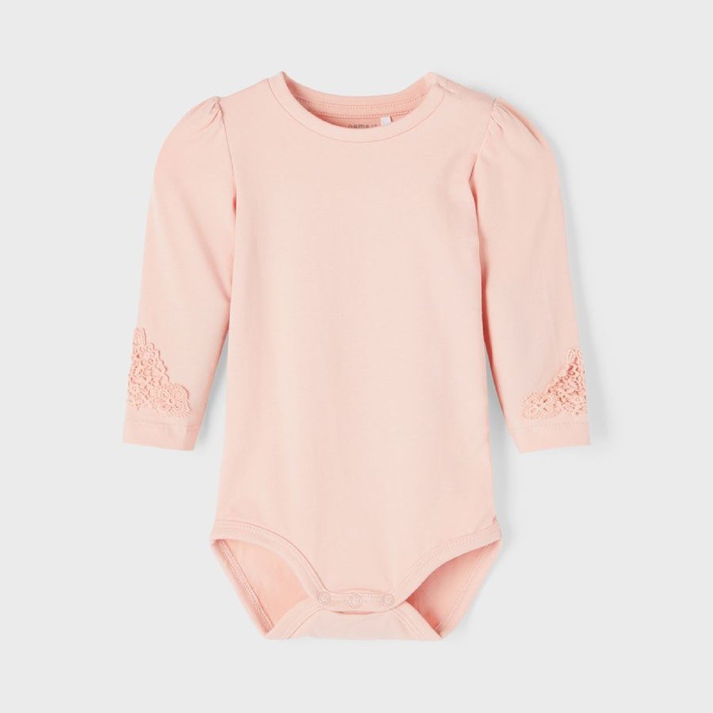 Name It Kız Bebek Organik Pamuk Uzun Kollu Body Pembe