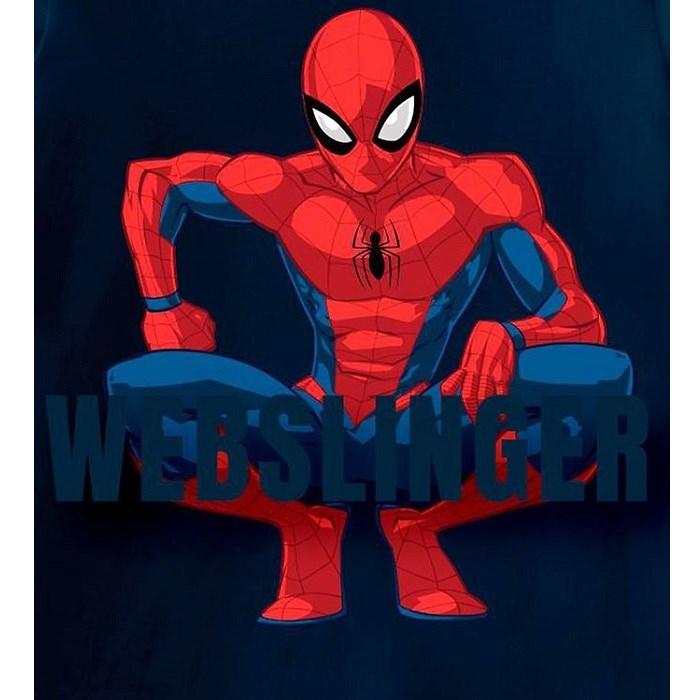 Name It Erkek Mevsimlik Marvel Lisanslı Spiderman Uzun Kollu Tshirt Koyu Mavi