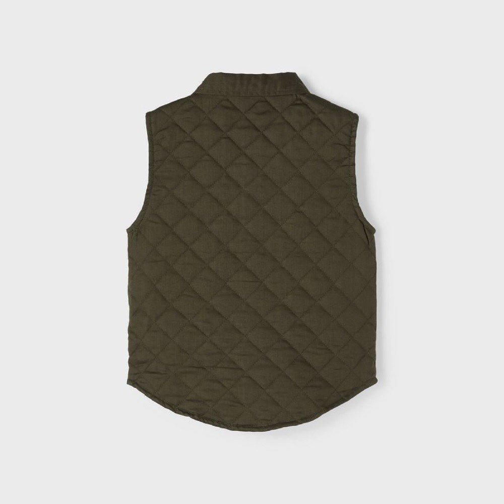 Name It Organik Pamuk  Erkek Çocuk Yelek Yeşil