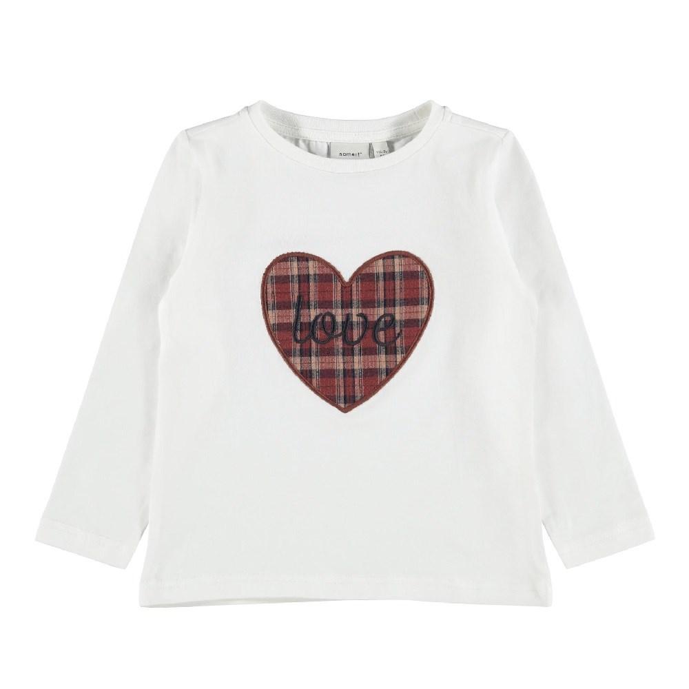 Name It Kız Organik Pamuk Uzun Kollu SweatShirt Krem