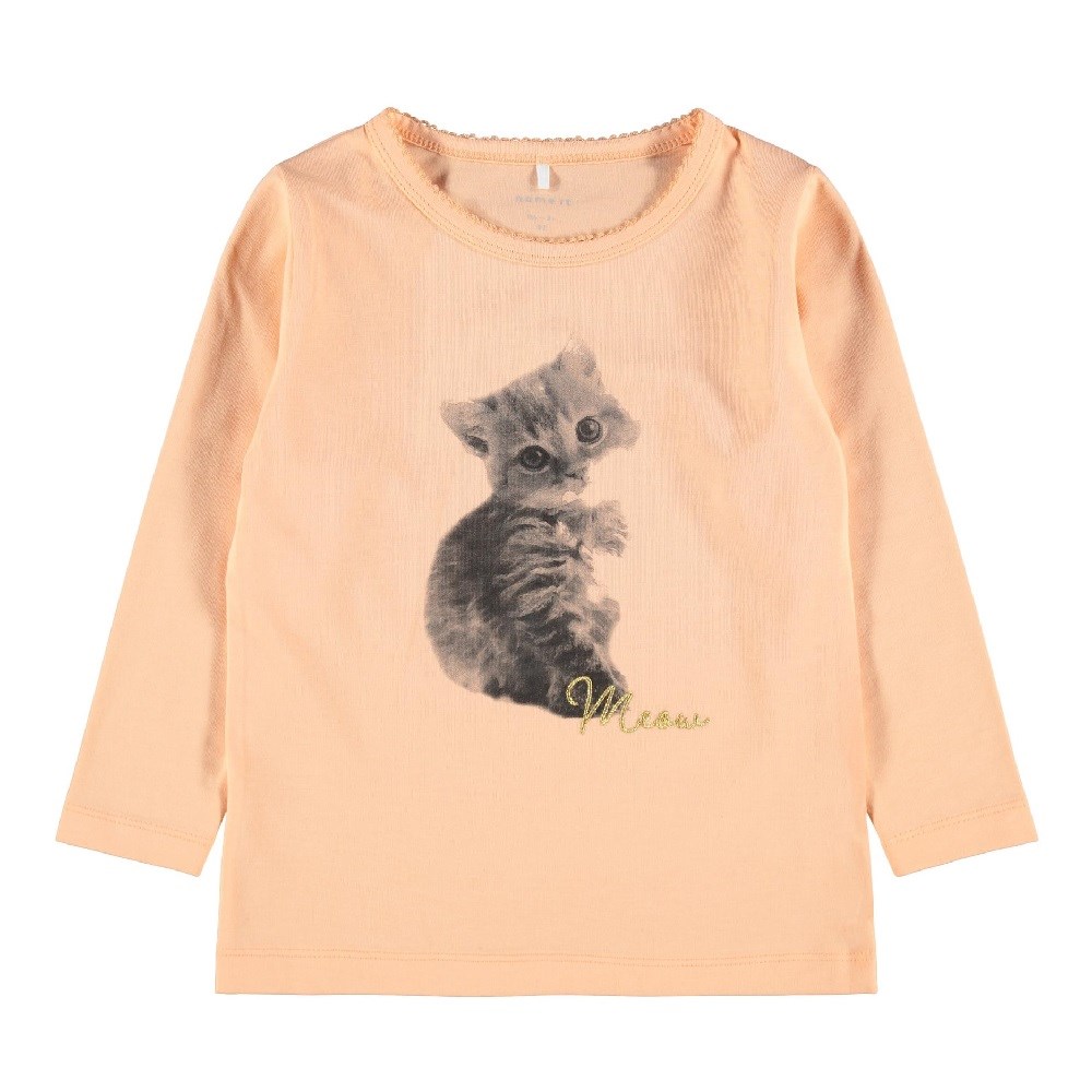 Name It Kız Organik Pamuk Uzun Kollu SweatShirt Pembe