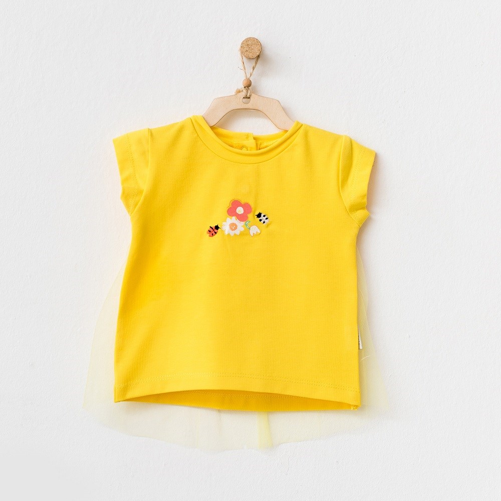 Andywawa Kız Bebek Yazlık Tshirt Sarı