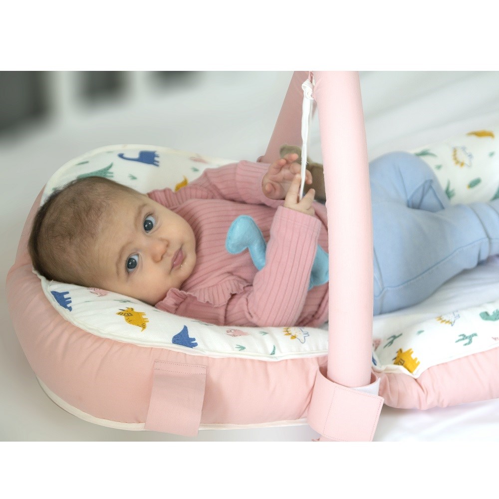 Babyjem Yat Otur Oyna Oyun Minderi Pembe Dino 