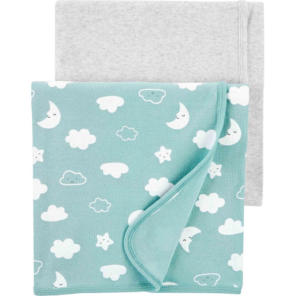 Carters Bebek Battaniye 2'li Set Yeşil