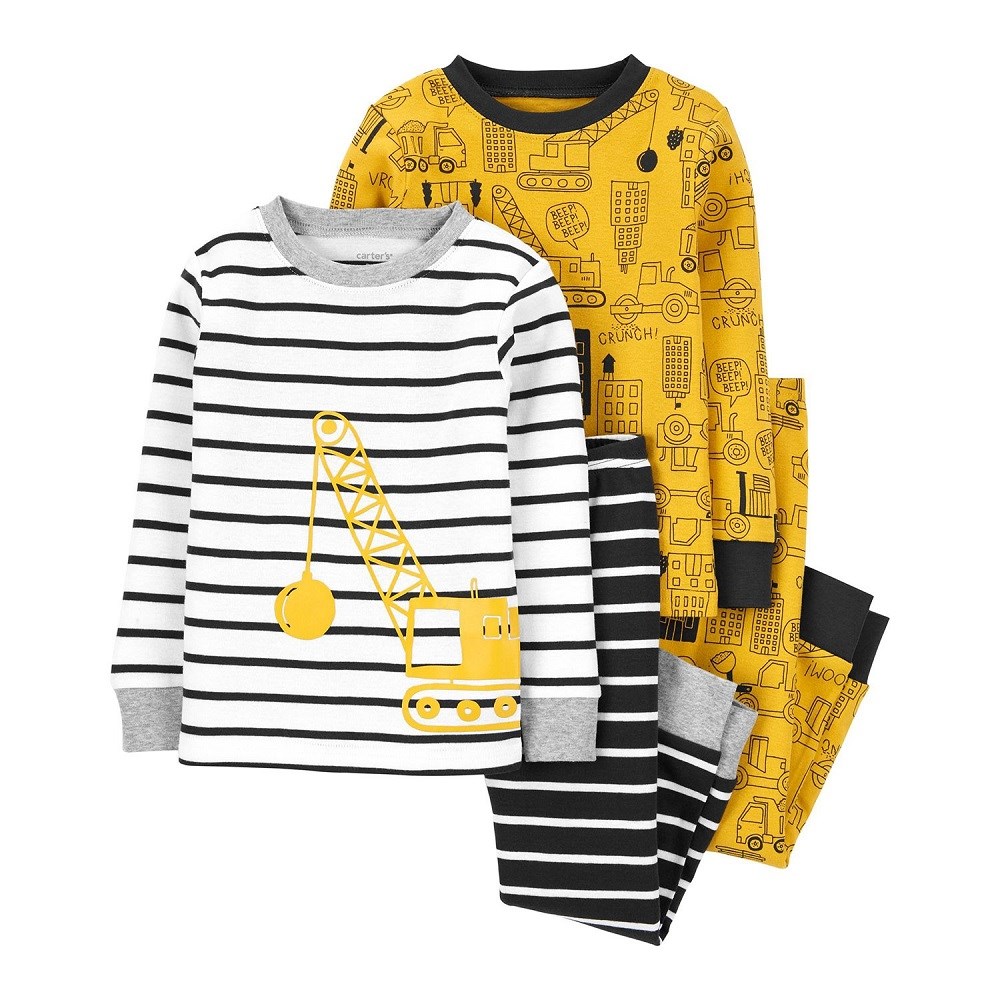 Carters Yazlık Erkek 4'lü Pijama Set Sarı
