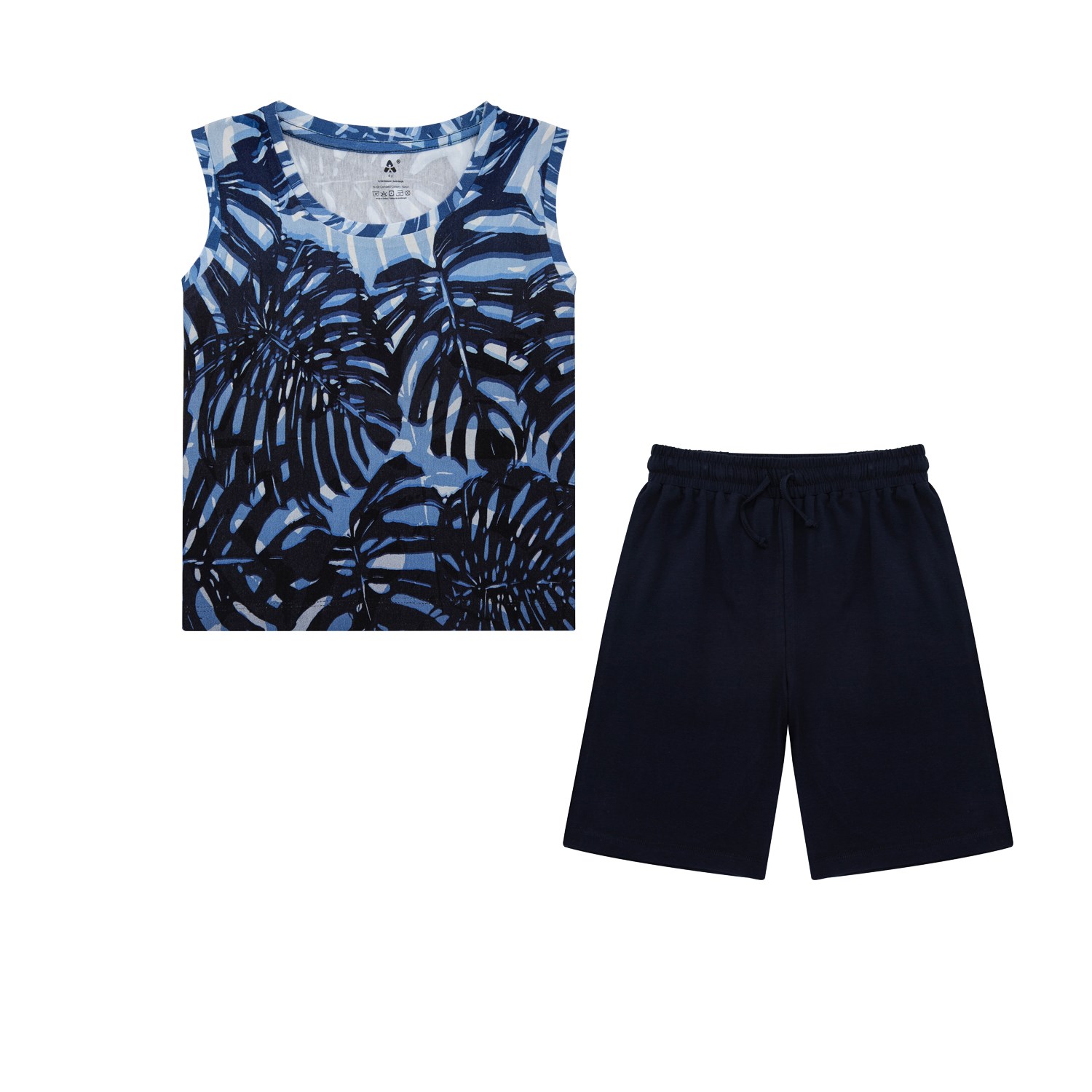 Gami Yazlık Erkek Atlet Şort Pijama 2'li Set
