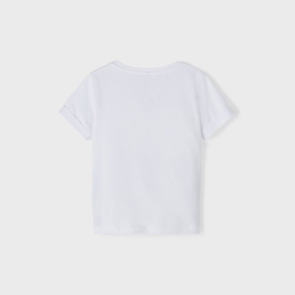 Name It Erkek Yazlık Organik Pamuk Kısa Kollu Tshirt Beyaz