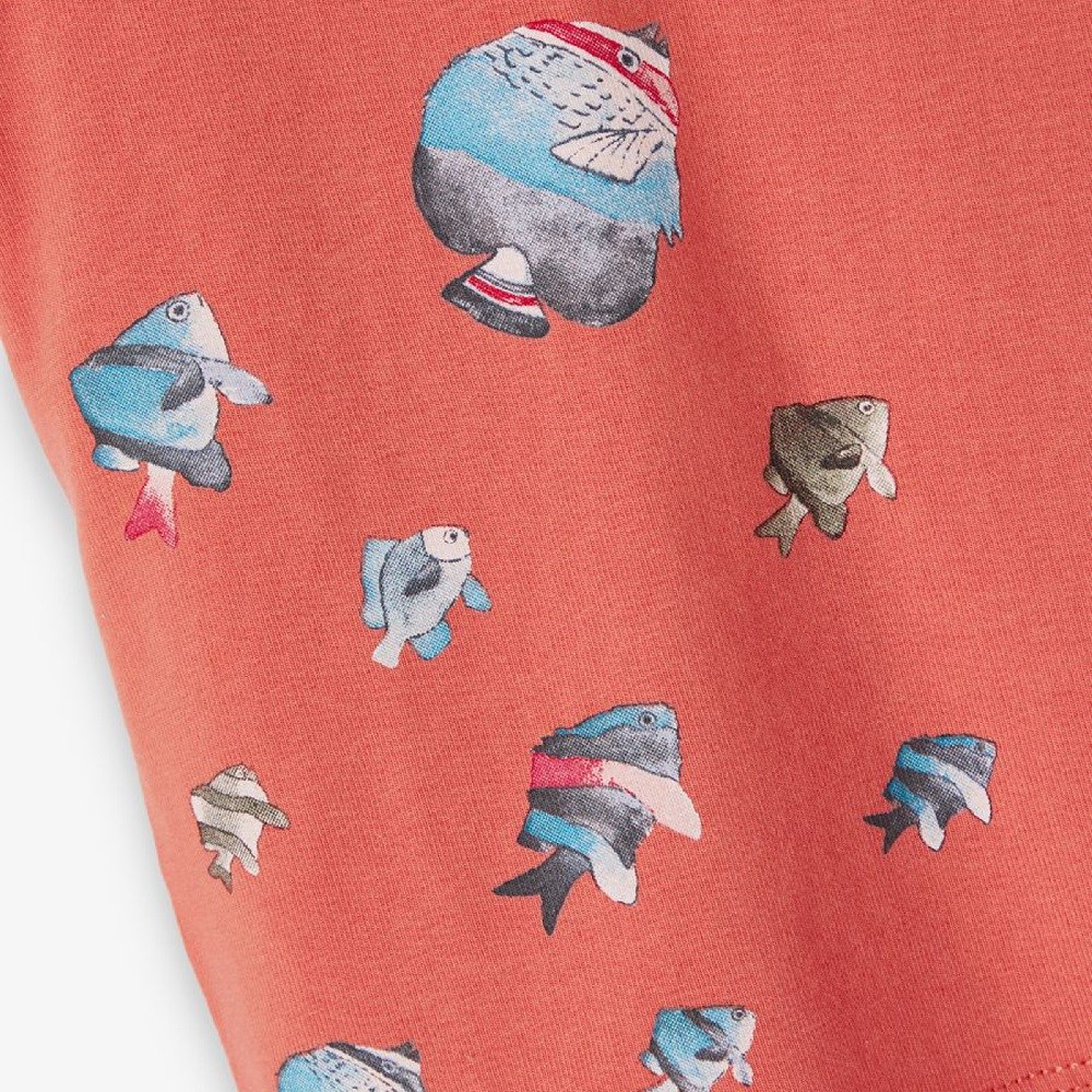 Name It Erkek Yazlık Organik Kısa Kollu Tshirt Şort ve Şapka 3'lü Set Koyu Mavi