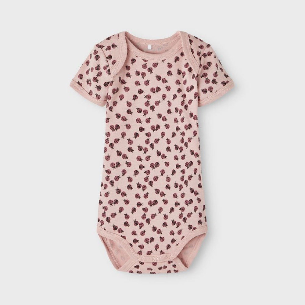 Name It Kız Bebek Organik Pamuk Kısa Kollu Body 3lü Set Bordo